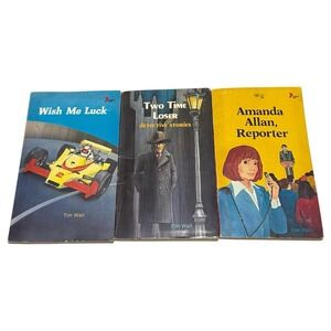 Vintage Tim Wall‎ Paperback Lot 3 Watermill Press Detective Sports Reporter